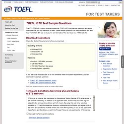 TOEFL-télécharger un test
