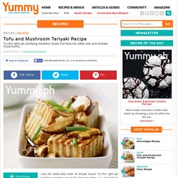 Tofu And Mushroom Teriyaki Recipe