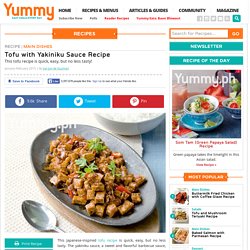 Tofu With Yakiniku Sauce Recipe