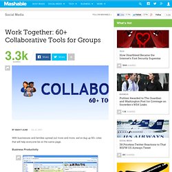 Work Together: 60+ Collaborative Tools for Groups