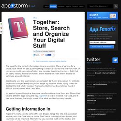 Together: Store, Search and Organize Your Digital Stuff