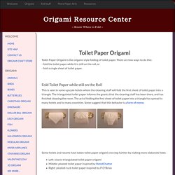 Toilet Paper Origami