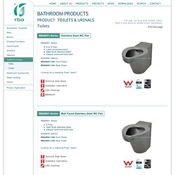 Toilets & Urinals » Toilets - RBA Group - Bathroom Products