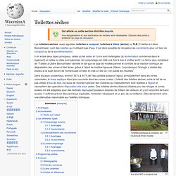 Wikipédia - Toilettes sèches
