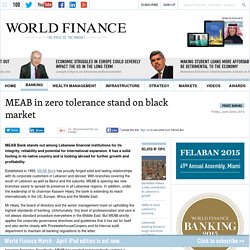 MEAB in zero tolerance stand on black market