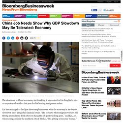 China Job Needs Show Why GDP Slowdown May Be Tolerated: Economy