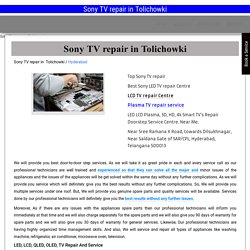 Sony LED LCD Television Service Centre