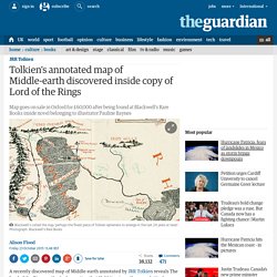 Tolkien's annotated map of Middle-earth discovered inside copy of Lord of the Rings