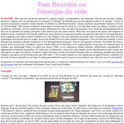 Tom Bearden ou l'énergie du vide