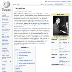Tom Lehrer