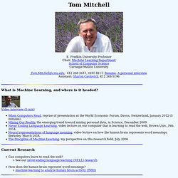 Tom Mitchell's Home Page