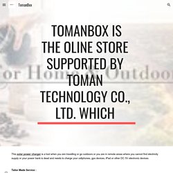 TomanBox - TomanBox is the oline store supported by Toman Technology Co., Ltd. which