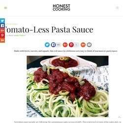 Tomato-Less Pasta Sauce – Honest Cooking
