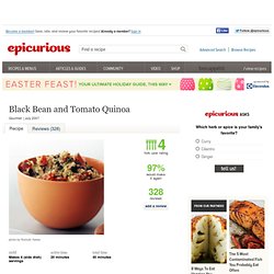Black Bean and Tomato Quinoa Recipe at Epicurious