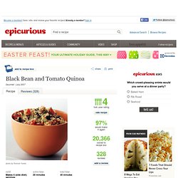 Black-Bean and Tomato Quinoa Recipe at Epicurious.com