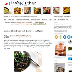 Curried Black Beans with Tomatoes and Spices