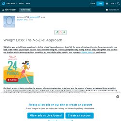 Weight Loss: The No-Diet Approach: tomjones57 — LiveJournal