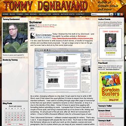 Tommy Donbavand >> Scrivener