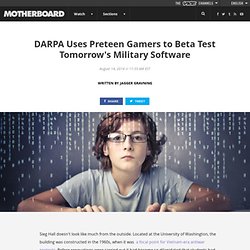 DARPA Uses Preteen Gamers to Beta Test Tomorrow's Military Software