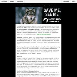 Tomorrow's MN Senate hearing: Show for the Wolf