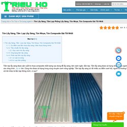 Tôn Lấy Sáng, Tấm Lợp Lấy Sáng, Tôn Nhựa, Tôn Composite Giá Rẻ