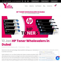 HP Toner Wholesalers in Dubai - yalla