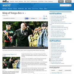 King of Tonga dies - south-pacific - world