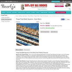Tonga Treat Batik Squares - Coco Berry : Beverlys.com