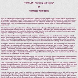 Tonglen - Taking and Sending Meditation, Thrangu Rinpoche