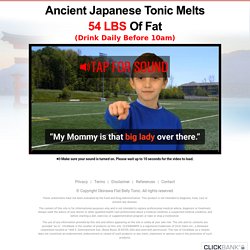 (3) Tonic from Japan melts off 54 LBs