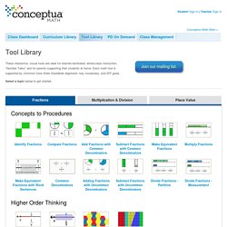 ConceptuaMath Tool Library