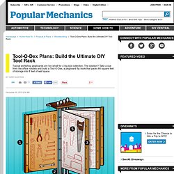 DIY Tool Rack - Hang Your Tools with the Tool-O-Dex
