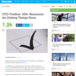 GTD Toolbox: 100+ Resources for Getting Things Done