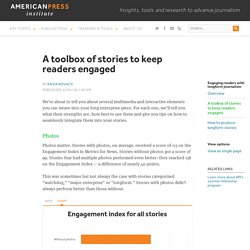 A toolbox of stories to keep readers engaged