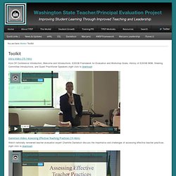 Toolkit « Washington's Teacher/Principal Evaluation Pilot
