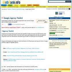 Google Agency Toolkit, la boite à outils marketing pour les entreprises