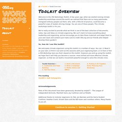 Toolkit Overview « 350.org Workshops