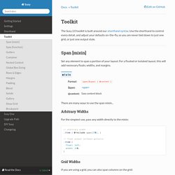 Toolkit — Susy 2.2.12 documentation
