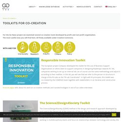 Toolkits for co-creation - GoNano