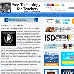7 Tools for Adding Questions and Notes to Videos