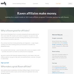 SEO Tools Affiliate Program - Raven