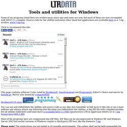 Tools and utilities for Windows
