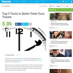 Top 5 Tools to Better Time Your Tweets