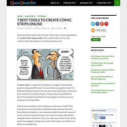 7 Best Tools to Create Comic Strips Online