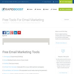 Email Marketing Tools For Business Advertisement