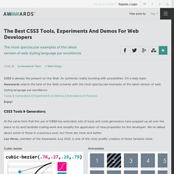 The Best CSS3 Tools, Experiments And Demos For Web Developers