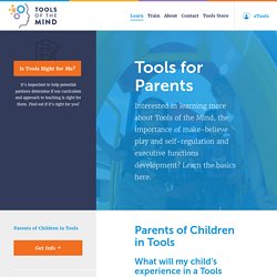 Tools for Parents - Tools of the Mind