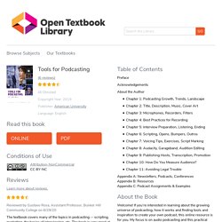 Open Textbook Library: Tools for Podcasting