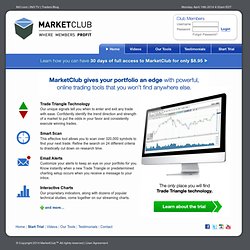 MarketClub: Tools For The Trader