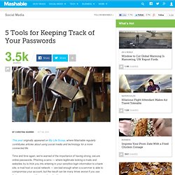 5 Tools for Keeping Track of Your Passwords